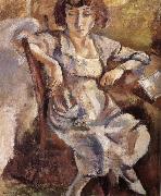 Jules Pascin Portrait of woman France oil painting artist